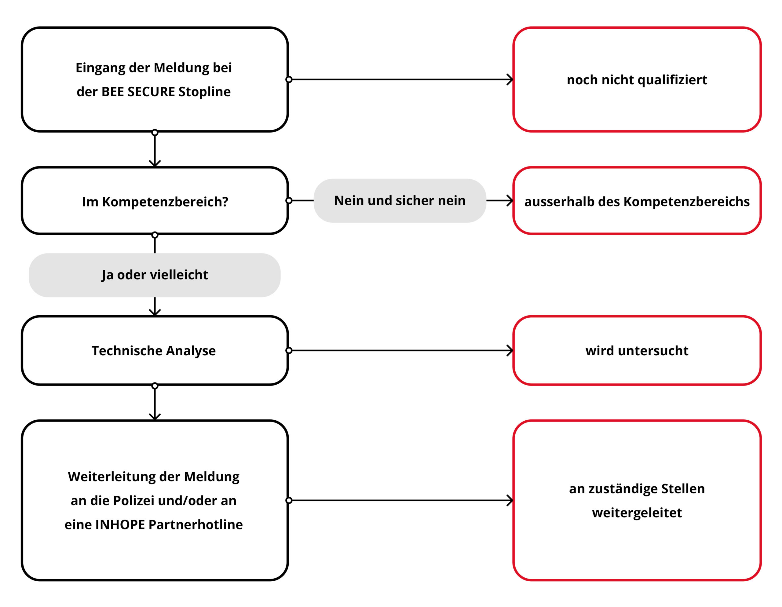 Processing of a report (detailed description below - enlarge image)